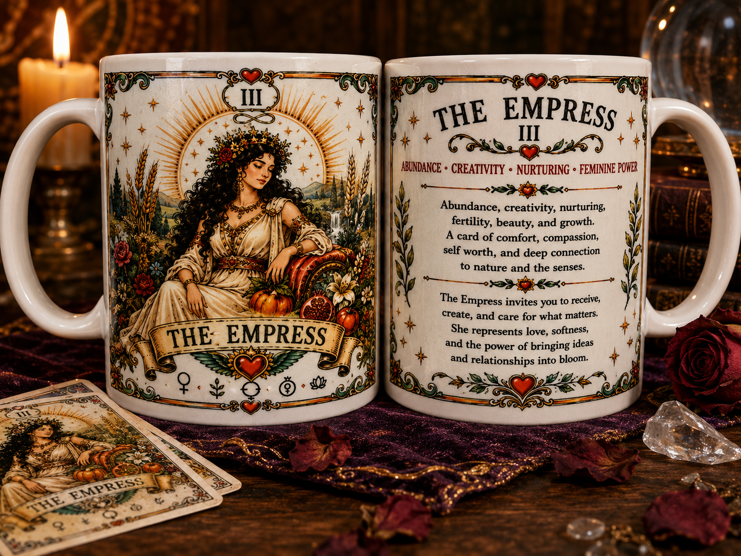The Empress Tarot Card Mug - Creativity Spiritual Gift Cup