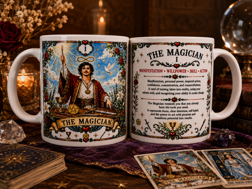 The Magician Tarot Card Mug - Spiritual Gift Cup