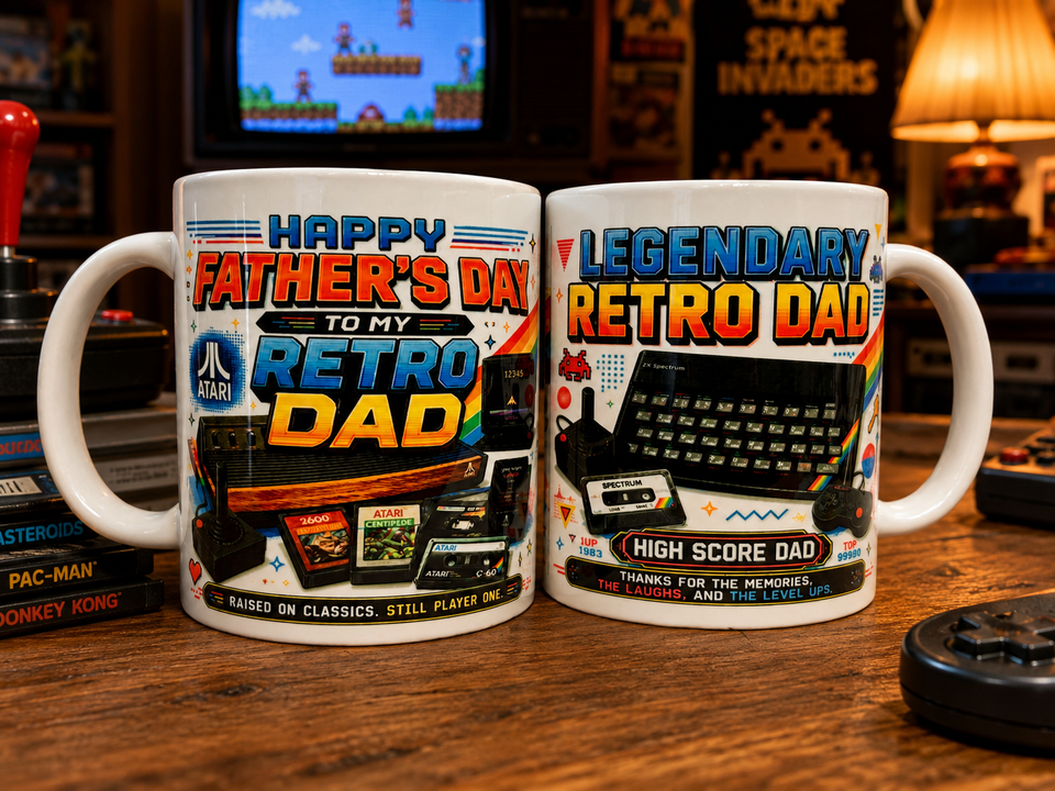 Retro Dad Happy Fathers Day Mug