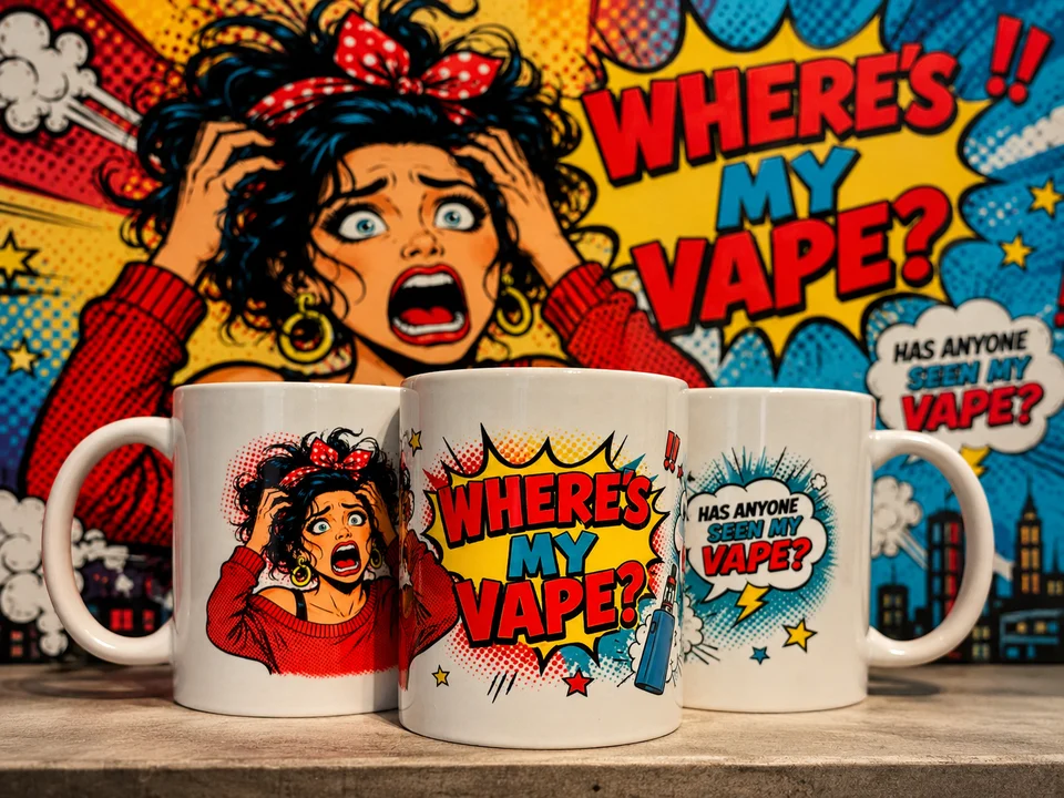 Funny Vape Mug - Where's My Vape - Missing Vape Gift
