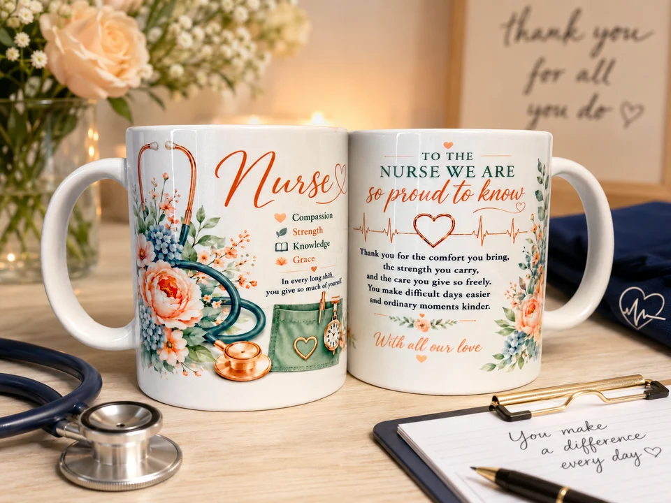 Nurse Thank You Mug Gift - Thank You Appreciation Nurse Cup