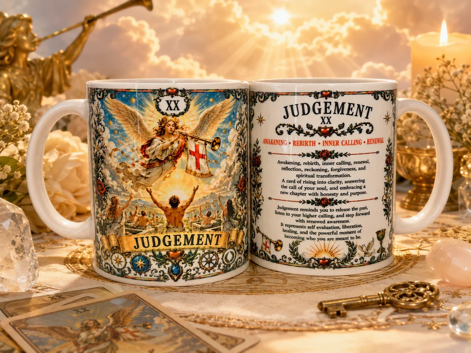 Judgement Tarot Card Mug - Spiritual Crystal Magical Gifts