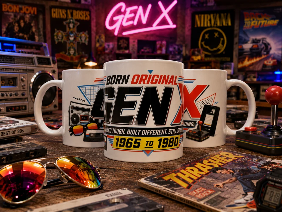 Generation X Mug - Retro 70s 80s Original Gen X