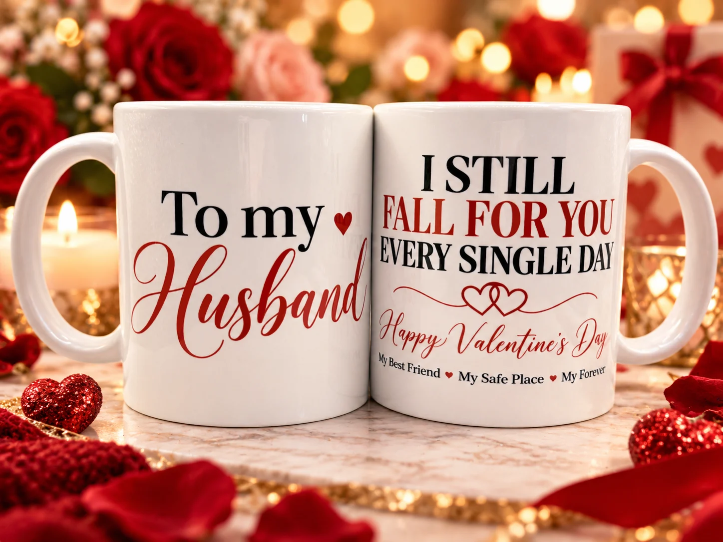 Husband Valentines Day Mug Gift For Him  Romantic Love Mug
