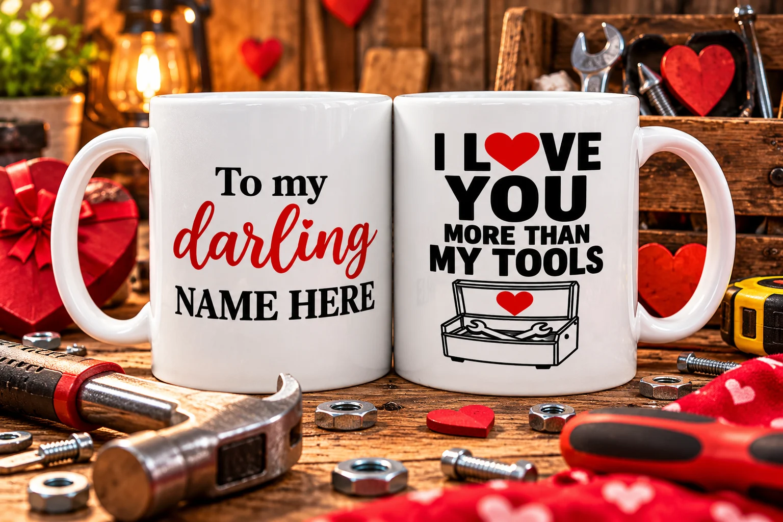 Personalised Tool Mug Funny Husband Boyfriend Mechanic DIY Valentine Gift